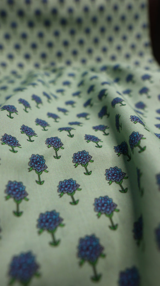 Mystic Green - Shirt piece Lawn(cotton)