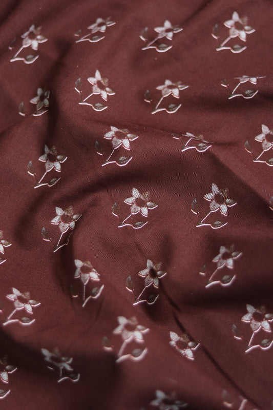 Dark Cherry Premium Light khaddar (5m)