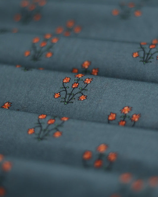 Night blue - Premium Unstitched Lawn (5m)