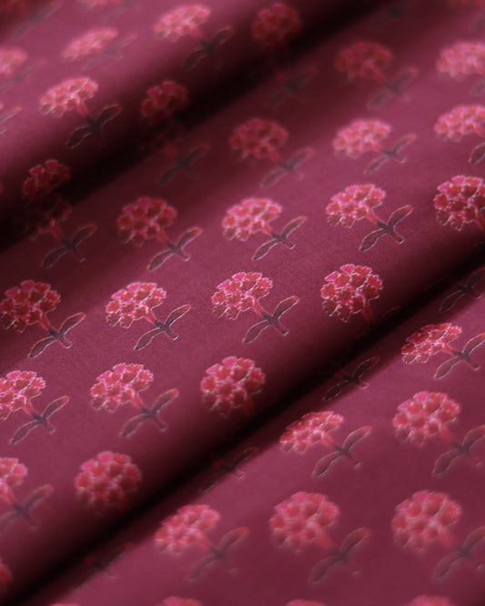 Cherry Fine Cambric Unstitched (5m)