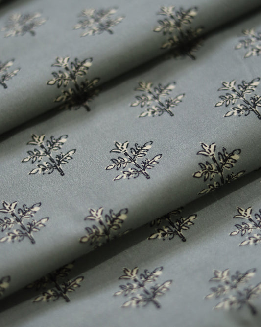 Silver Fine Cambric Unstitched (5m)