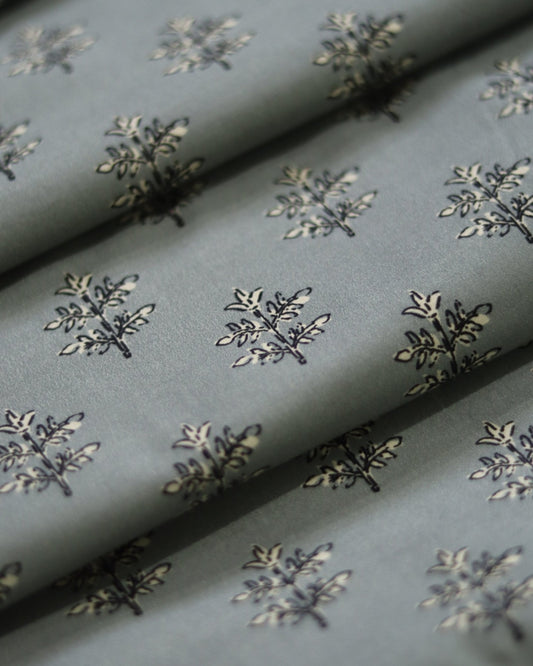 Silver Fine Cambric Unstitched (5m)