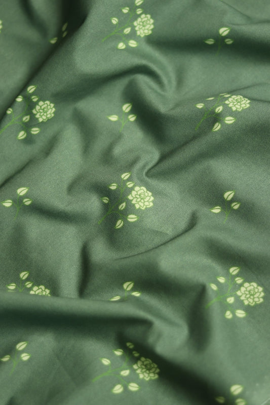Greyish Green Premium lawn unstitched 5m