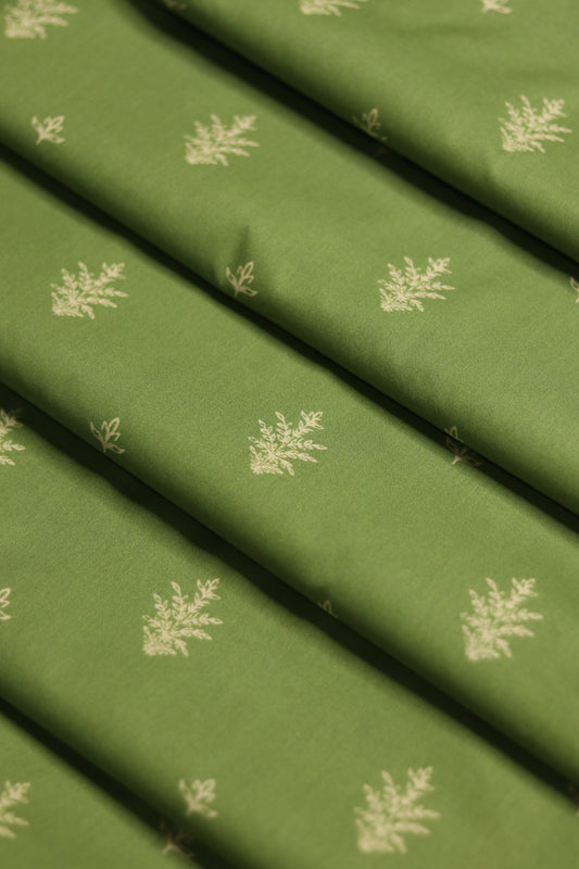 Leaf Green Premium lawn unstitched 5m