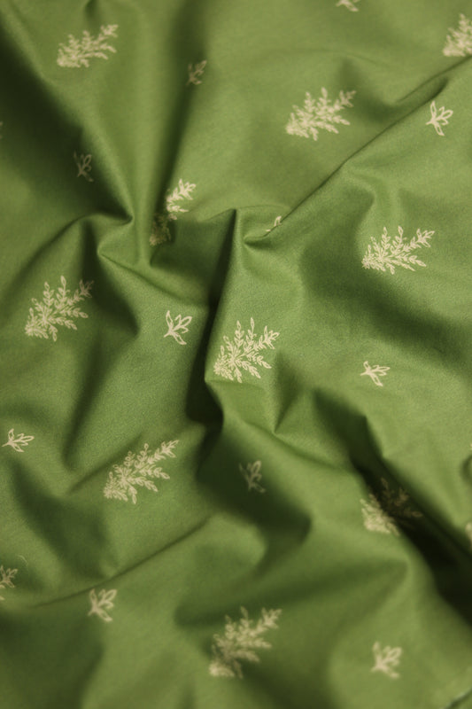 Leaf Green Premium lawn unstitched 5m