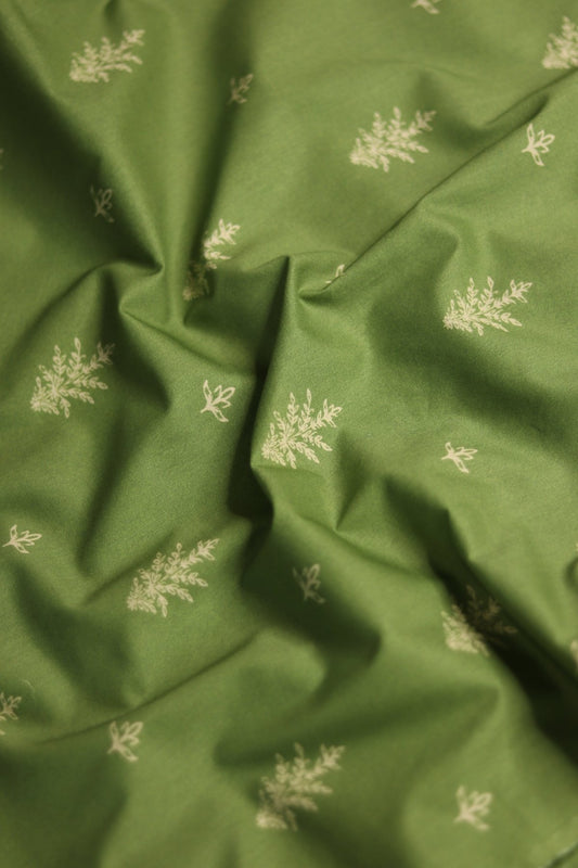Leaf Green Premium lawn unstitched 5m