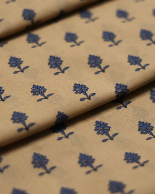 Beige - Premium Unstitched Lawn (5m)