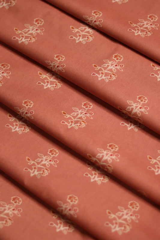 Blossom Peach Pink Premium lawn unstitched 5m