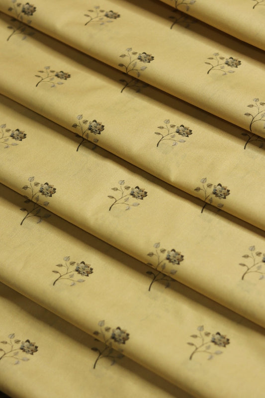 Butter Yellow Premium lawn unstitched 5m