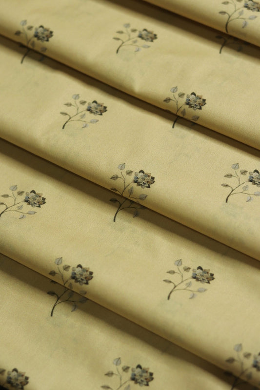 Butter Yellow Premium lawn unstitched 5m