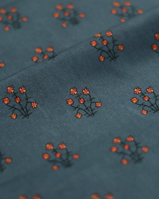 Night blue - Premium Unstitched Lawn (5m)