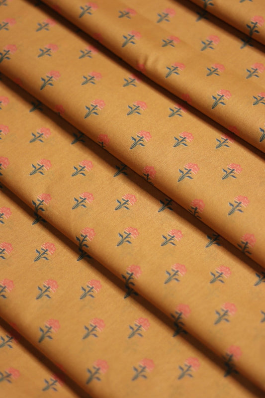 Sun Yellow Premium Lawn unstitched 5m