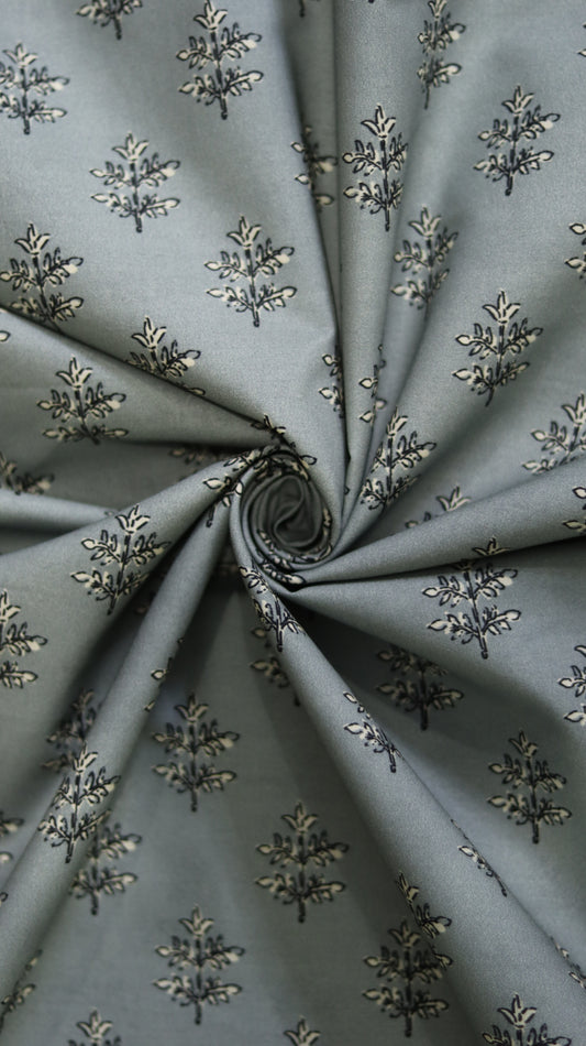 Silver Fine Cambric Unstitched (5m)