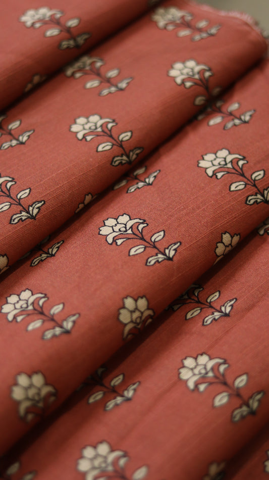 Coral (Unstitched khaddar) 5m