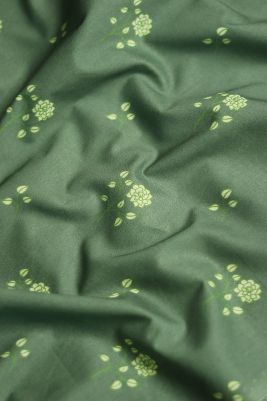 Greyish Green Premium lawn unstitched 5m