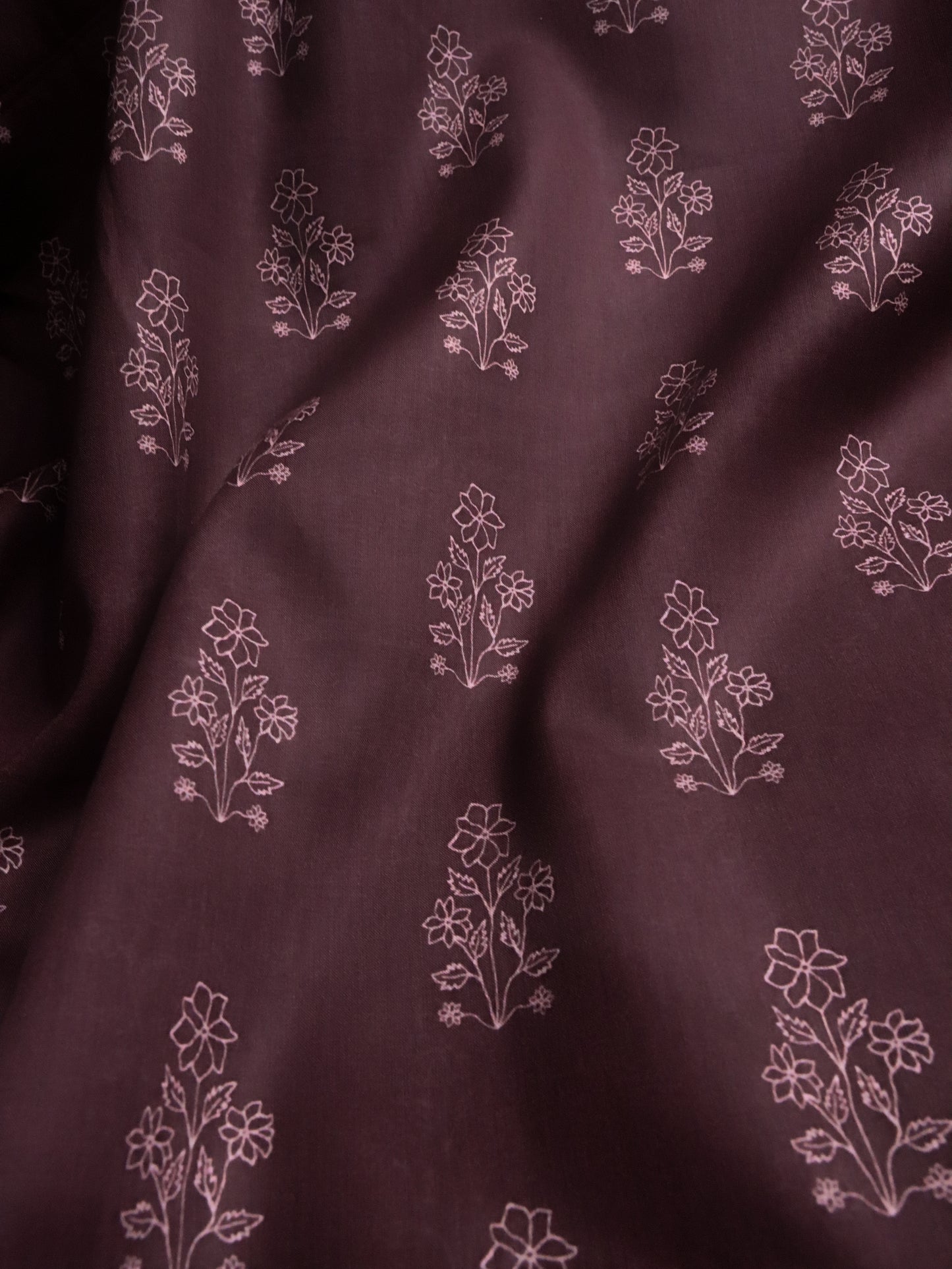 Maroon (Premium Unstitched Lawn)