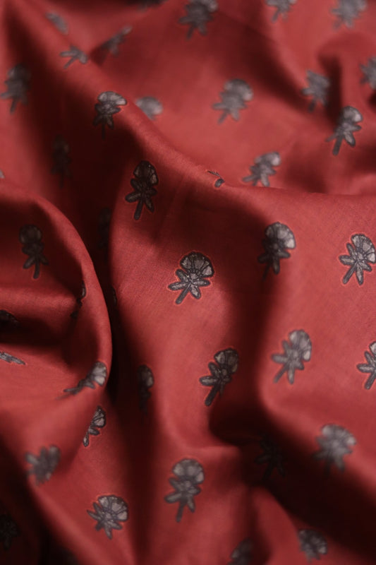 Deep Red premium lawn unstitched 5m