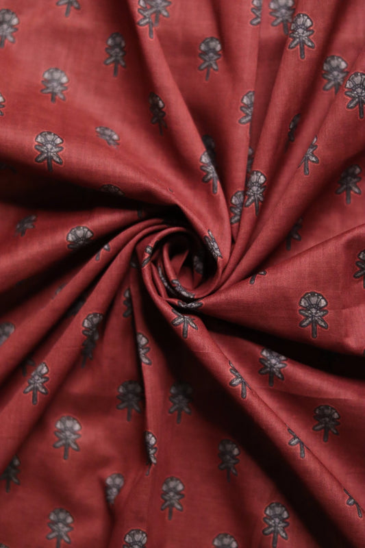 Deep Red premium lawn unstitched 5m