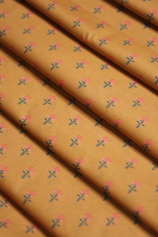 Sun Yellow Premium Lawn unstitched 5m
